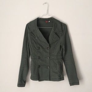 H&M Divided Army Jacket, olive green, size 2